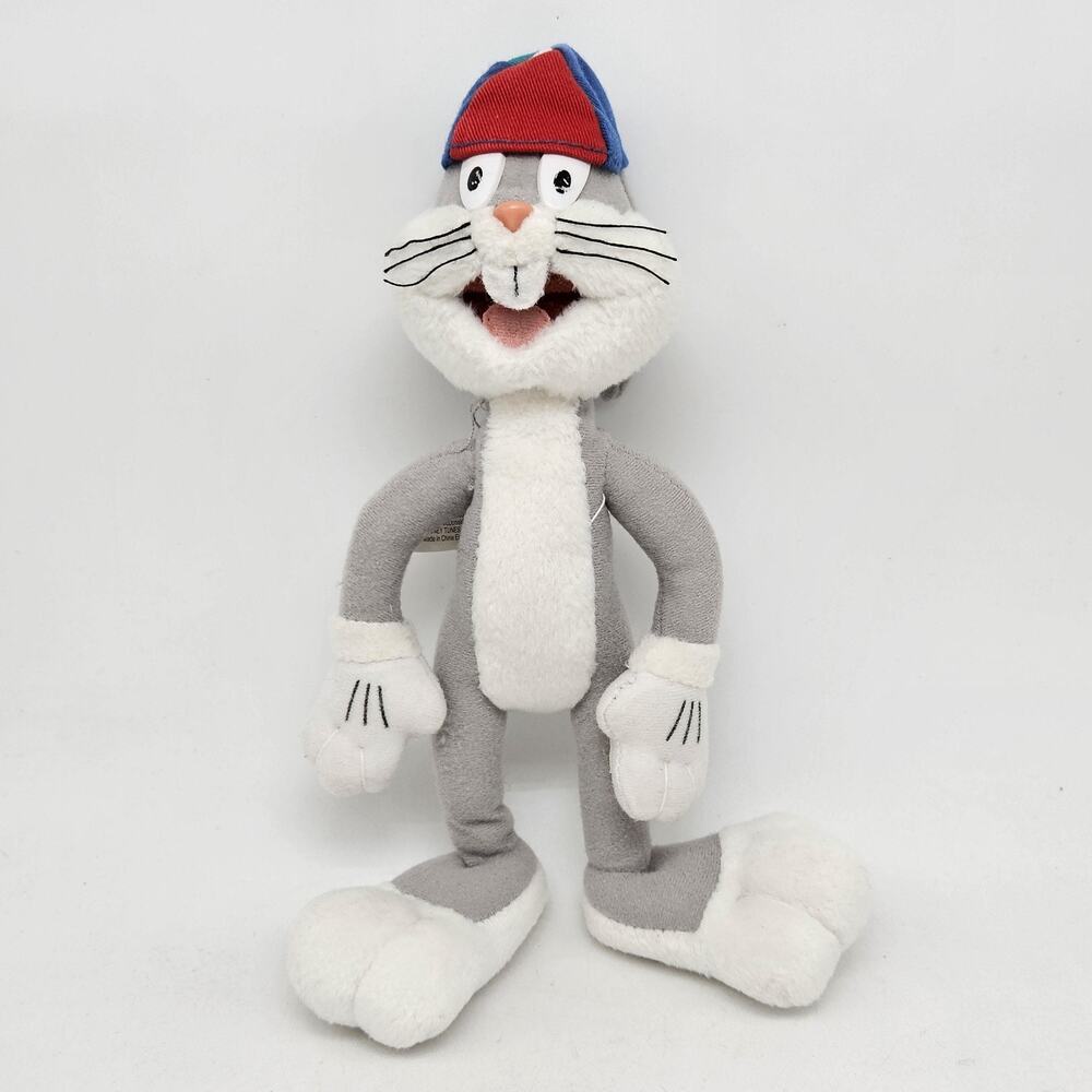 Vintage 1996 Space Jam Bugs Bunny Plush Stuffed Toy McDonalds Looney Tunes